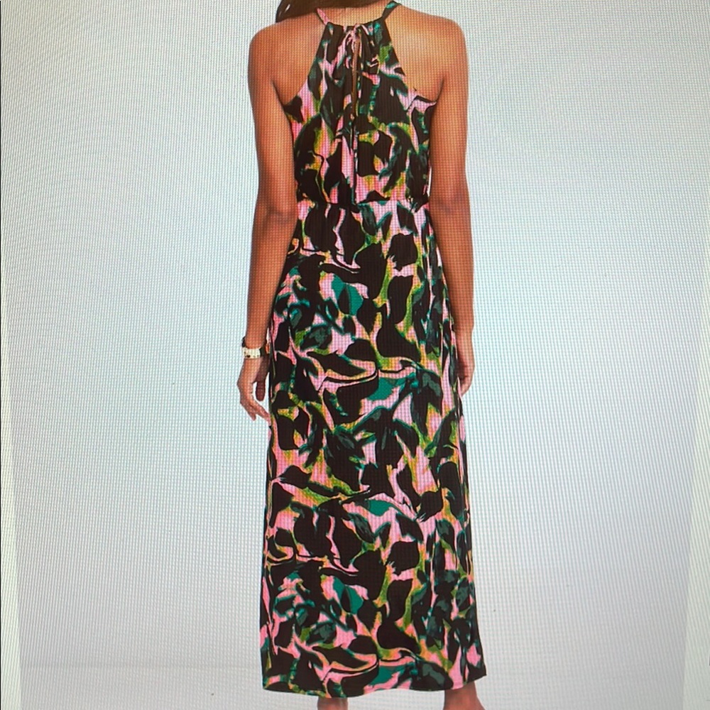 Gilli Abstract Multicolor Maxi Dress Large NWOT - Picture 2 of 6